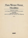 Moralitten fr gemischten Chor (SATB) mit Soli (AB), Sprecher und kleines Orchest Klavierauszug