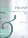 Cinq Posies d'Anna Akhmatova op. 27 fr Singstimme und Klavier