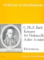 Konzert A-Dur fr Violoncello und Streichorchester fr Violoncello und Klavier