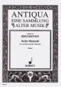 6 Menuetti fr 2 Violinen und Bass (Violoncello), Klavier ad libitum Partitur
