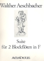 Suite F-Dur fr 2 Blockflten Partitur