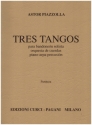 3 tangos para bandoneon solista, orquesta de cuerdas, piano, arpa, percusion partitura