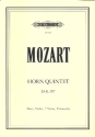 Quintett Es-Dur KV407 für Horn, Violine, 2 Violen und Violoncello Stimmen