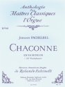 Chaconne fa mineur 22 variations  pour orgue