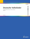 Deutsche Volkslieder fr Altblockflte (Flte/Violine) und Klavier