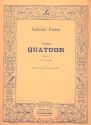 Quatuor op.15,1 ut mineur pour piano, violon, alto et violoncelle, partition et parties