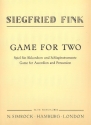 Game for two fr Akkordeon und Schlaginstrumente Partitur