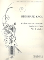 Kadenzen zu den Hornkonzerten Es-Dur Nr.3 KV447 und Nr.4 KV495 fr Horn Krol, Bernhard, bearb.