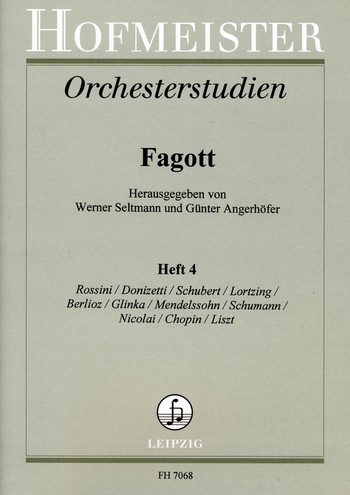 Orchesterstudien Fagott Band 4 fr Fagott