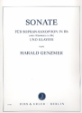Sonate fr Sopransaxophon und Klavier