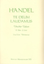 Te Deum laudamus HWV278 Utrechter Te Deum Klavierauszug (en/dt)