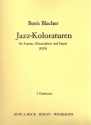 Jazz-Koloraturen fr Sopran, Altsaxophon und Fagott 3 Spielpartituren