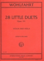 28 easy Duets op.191 for violin and viola 2 parts