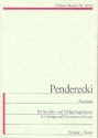 Anaklasis fr Streicher und Schlagzeuggruppen Studienpartitur