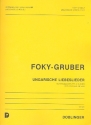 Ungarische Liebeslieder fr Sopranblockflte und Klavier
