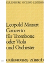 Konzert D-Dur für Posaune (Viola) und Orchester Partitur
