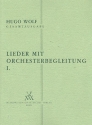 Lieder mit Orchesterbegleitung Band 1  Studienpartitur