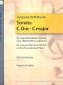 Sonate C-Dur  fr Blockflte und Klavier