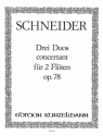 3 Duos concertant op.78 für 2 Flöten