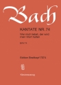 Wer mich liebet, der wird mein Wort halten Kantate Nr.74 BWV74 Klavierauszug (dt)