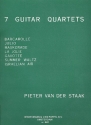 7 Guitar Quartets (1965) for 4 guitars score