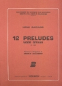 12 preludes vol.1 (nos.1-6) voor gitaar