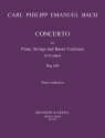 Konzert G-Dur Wq169 fr Flte, Streicher und Bc fr Flte und Klavier