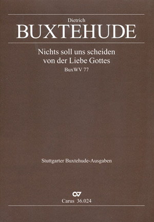 Nichts soll uns scheiden BuxWV77 Kantate fr 3 Singstimmen (SAB), 2 Violinen, Violone und Bc,     Partitur (dt)