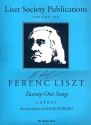 Liszt Society Publications vol.6 21 songs for voice and piano