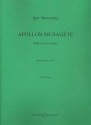Apollon Musagte fr Streichorchester Partitur