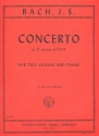 Concerto d minor BWV1043 for 2 violins and piano