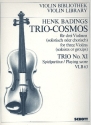 Trio-Cosmos Nr. 11 für 3 Violinen (solistisch oder chorisch) Spielpartitur