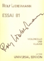 Essai 81 fr Violoncello und Klavier