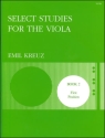 SELECTED STUDIES VOL.2 FOR VIOLA (FIRST POSITION) KREUZ, EMIL, ED