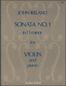 SONATA D MINOR NO.1 FOR VIOLIN AND PIANO