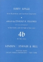 40 Songs from Elizabethan and Jacobean Song-Books for low voice and keyboard