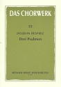 3 Psalmen fr gem Chor a cappella Partitur