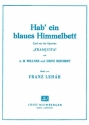 Hab' ein blaues Himmelbett aus Frasquita:  Gesang/Klavier