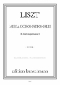 Missa coronationalis fr Soli, Chor und Orchester Klavierauszug