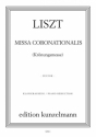 Missa coronationalis fr Soli, Chor und Orchester Klavierauszug