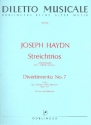 Divertimento A-Dur Nr.7 Hob.V:7 fr 2 Violinen und Violoncello Partitur und Stimmen