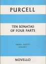 10 Sonatas of 4 Parts for 2 violins, bass and Bc score