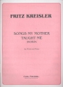 Songs my Mother taught me op.55,4 for violin and piano