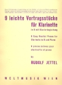 9 leichte Vortragsstcke fr Klarinette und Klavier