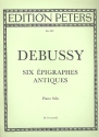 6 epigraphes antiques for piano solo transcribed  by the composer