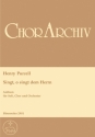 Singt, o singt dem Herrn - Anthem fr Soli, Chor und Orchester Partitur (en/dt)