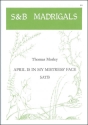 APRIL IS IN MY MISTRESS' FACE SATB DART, THURSTON, ED    SCORE (EN)