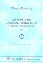 Le martyre de Saint Sbastien Fragments symphoniques pour orchestre,  partition miniature