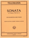 Sonata f minor for bassoon and piano