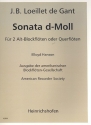 Sonate d-Moll fr 2 Altblockflten (Flten) Spielpartitur Verlagskopie